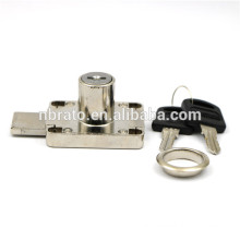 Zinc Alloy Nickel Finish Long Latch Safety Drawer Lock